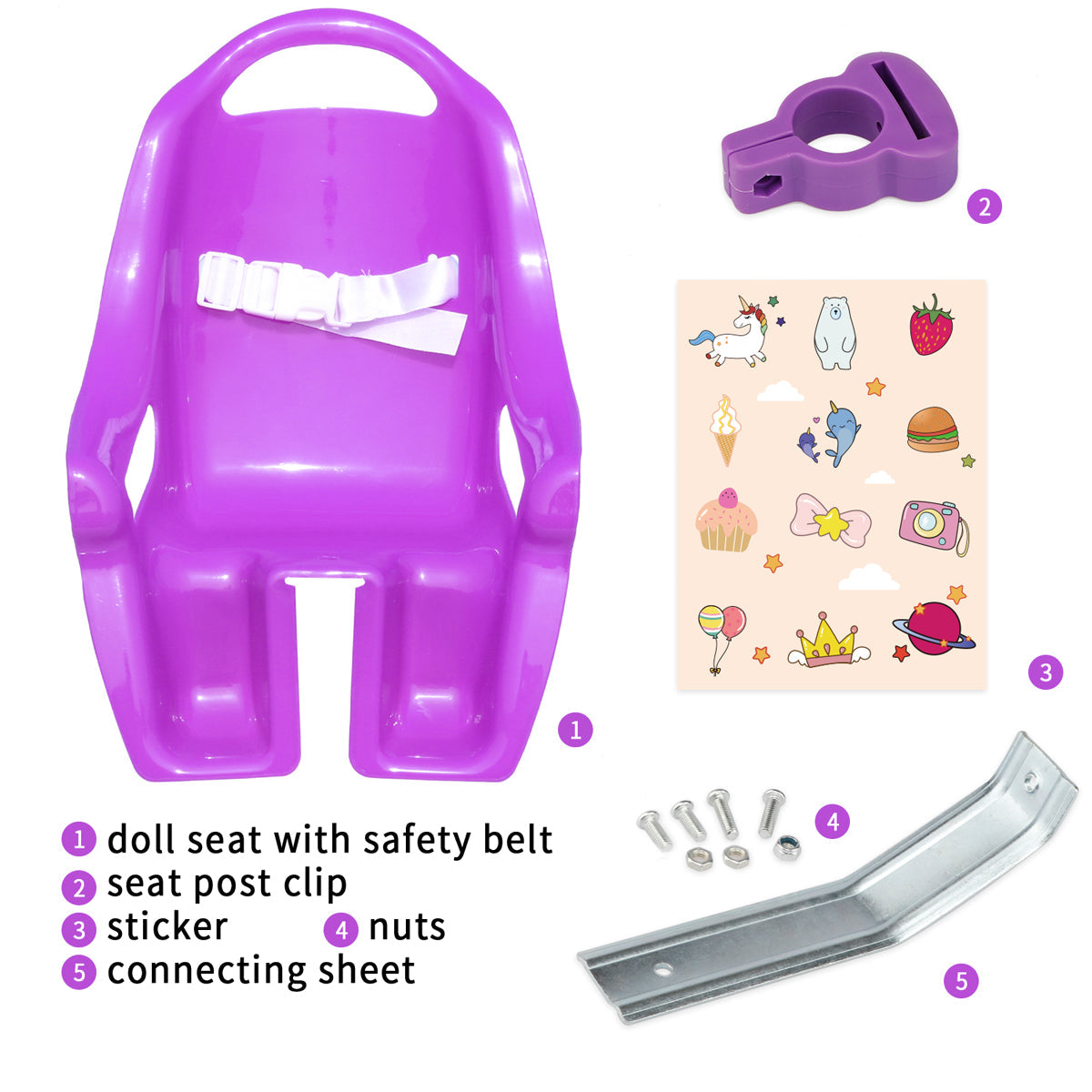Doll Bike Seats for Kids Bikes