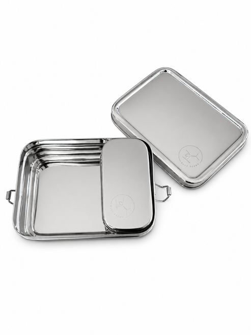 100% Stainless Steel Snack Box with Inner Snack Container