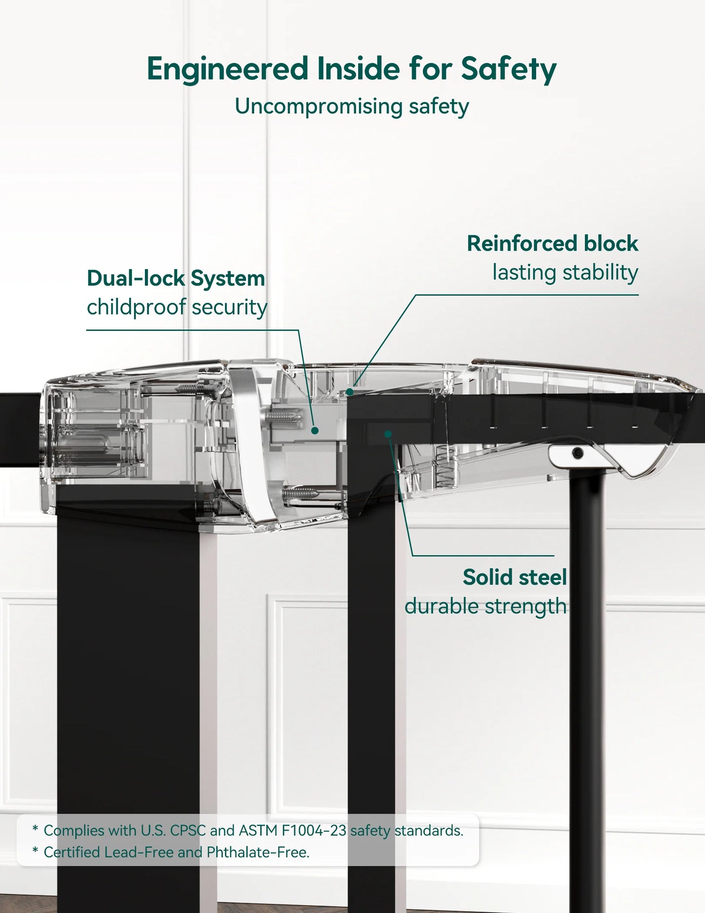 PressGuard C5&P7 | Versatile Baby Safety Gate for Spaces