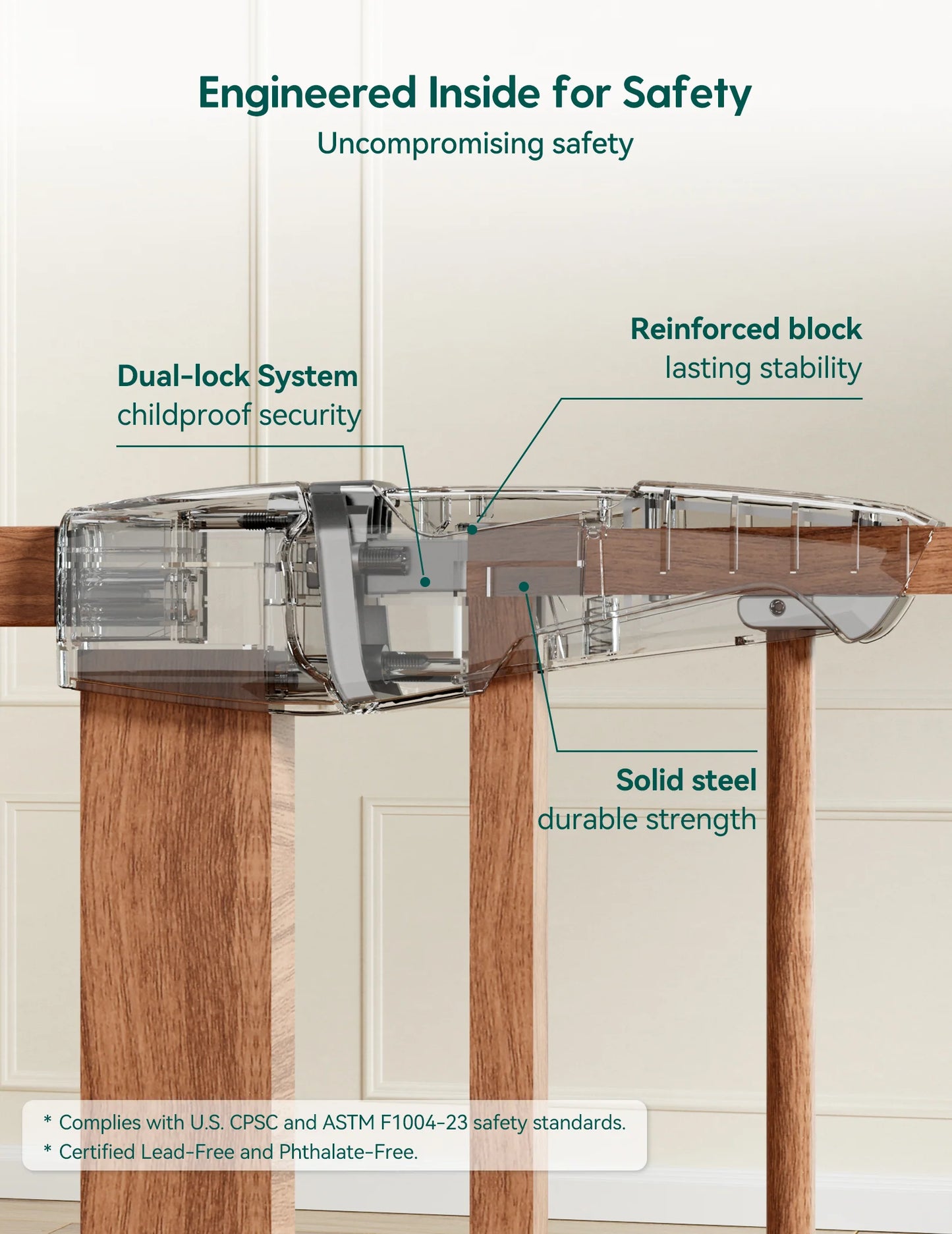 PressGuard C5&P7 | Versatile Baby Safety Gate for Spaces