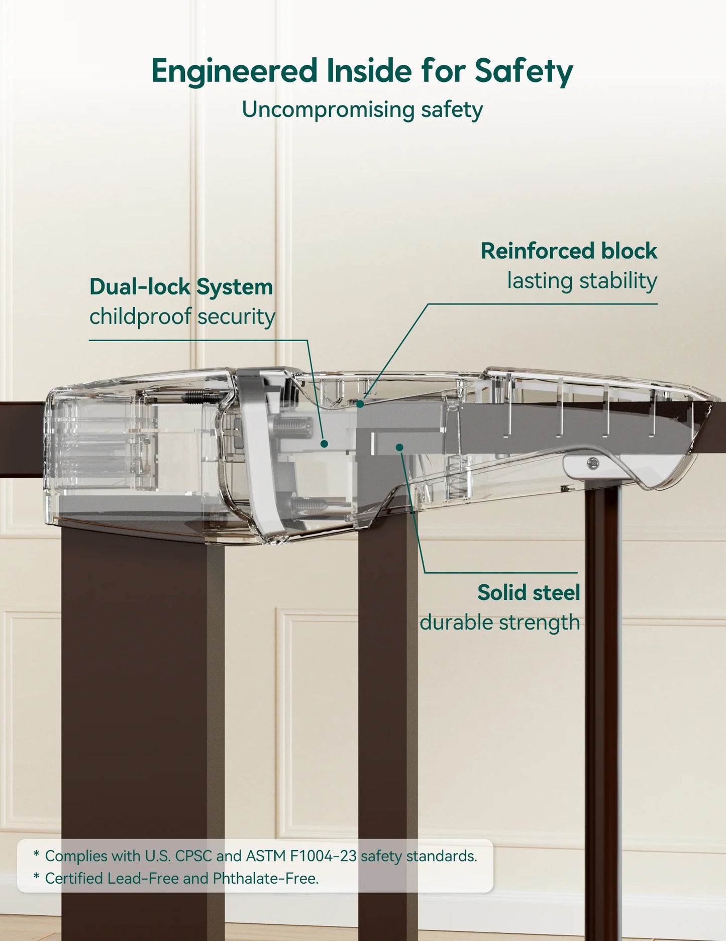 PressGuard C5&P7 | Versatile Baby Safety Gate for Spaces