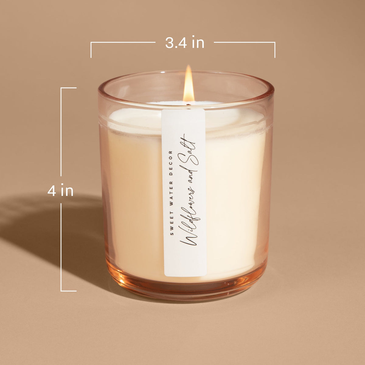 Pumpkin Spice Soy Candle - Tinted Glass Jar - 12 oz