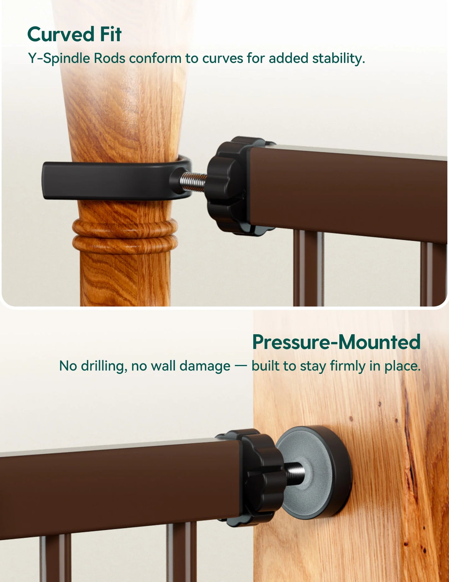 PressGuard C5&P7 | Versatile Baby Safety Gate for Spaces
