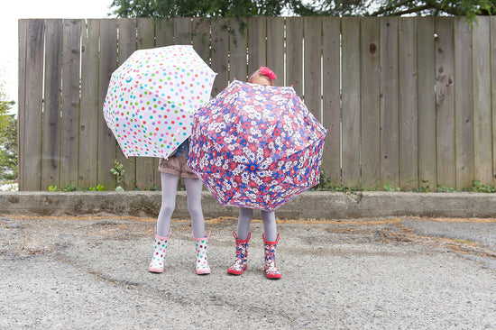 Brown Flower Umbrella