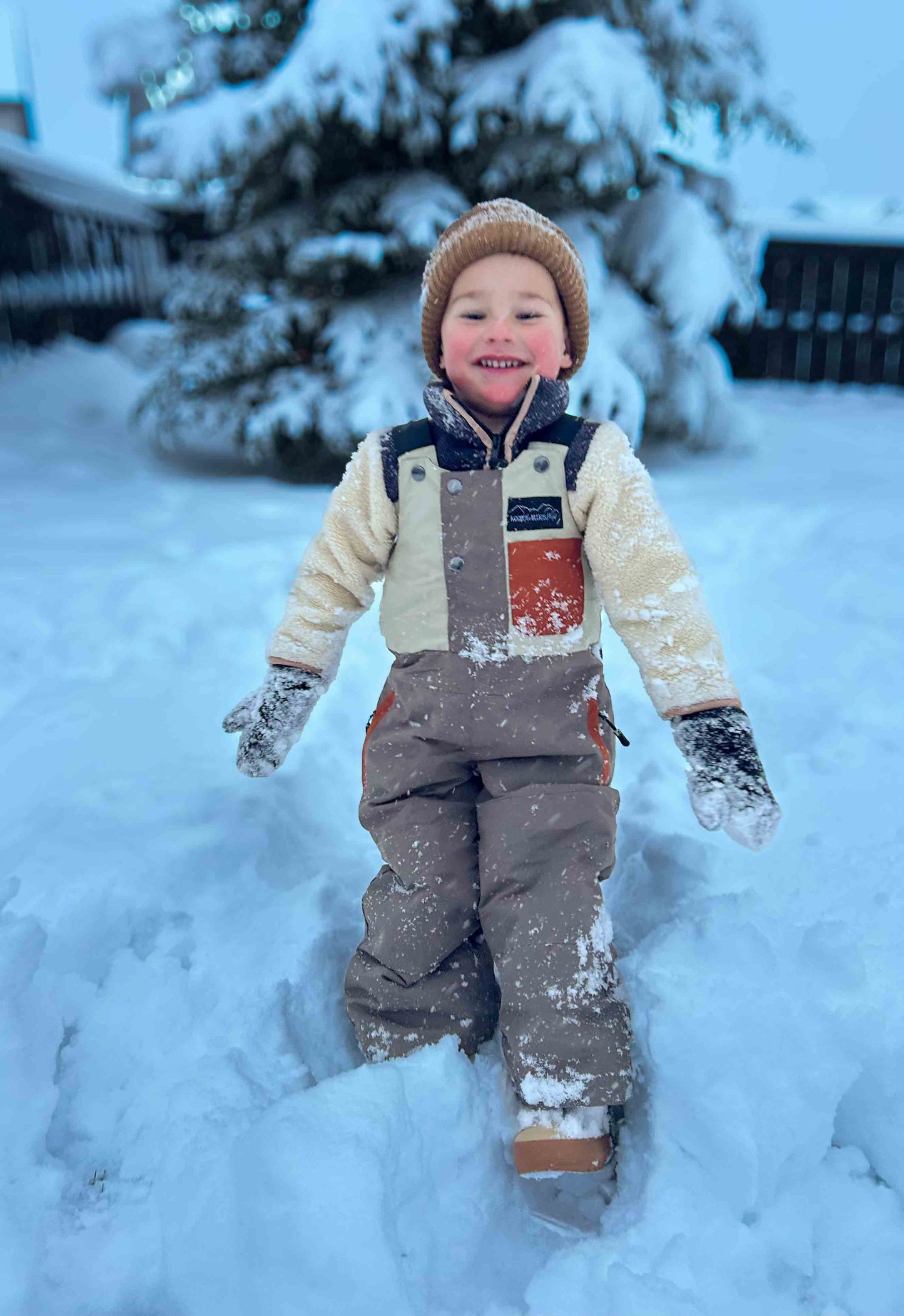 Waterproof Snow bib for youth and toddler