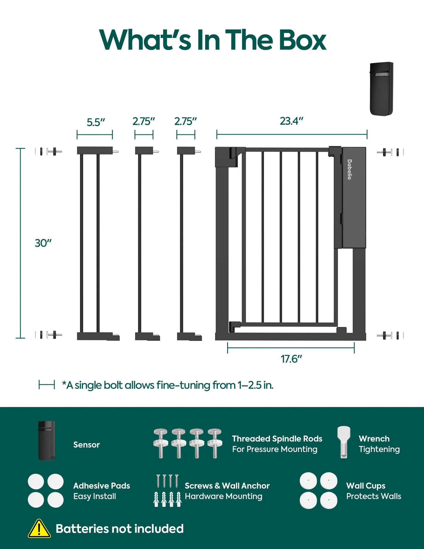 Sensepass | Smart Baby Gate with Infrared Auto-Unlock & Alarm