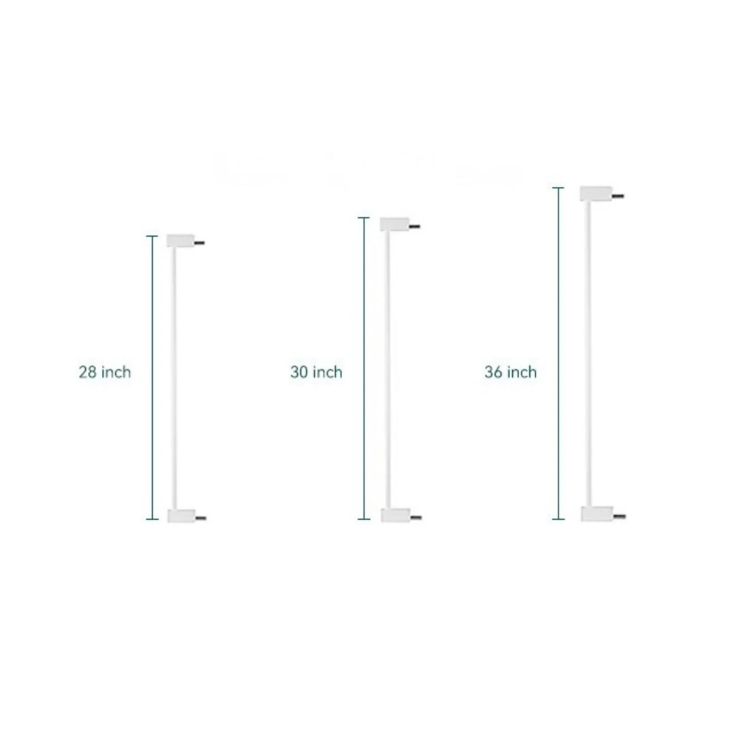 28” & 30“ & 36" Tall Gate Extension | Baby&Pet Gate Accessories for Stairs & Doorways
