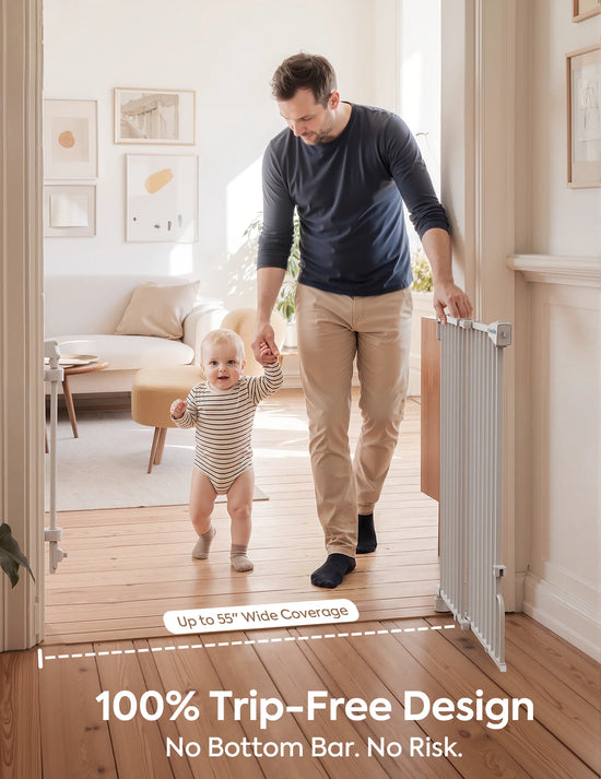 Boundless R30 ProFlex | Removable No-Trip Baby Gate for Stairs