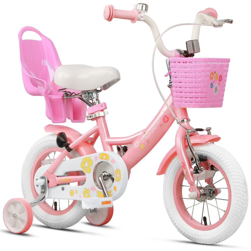 Glerc 12" Toddler Bike with Doll Seat For 2 - 4 Years Old - Maggie