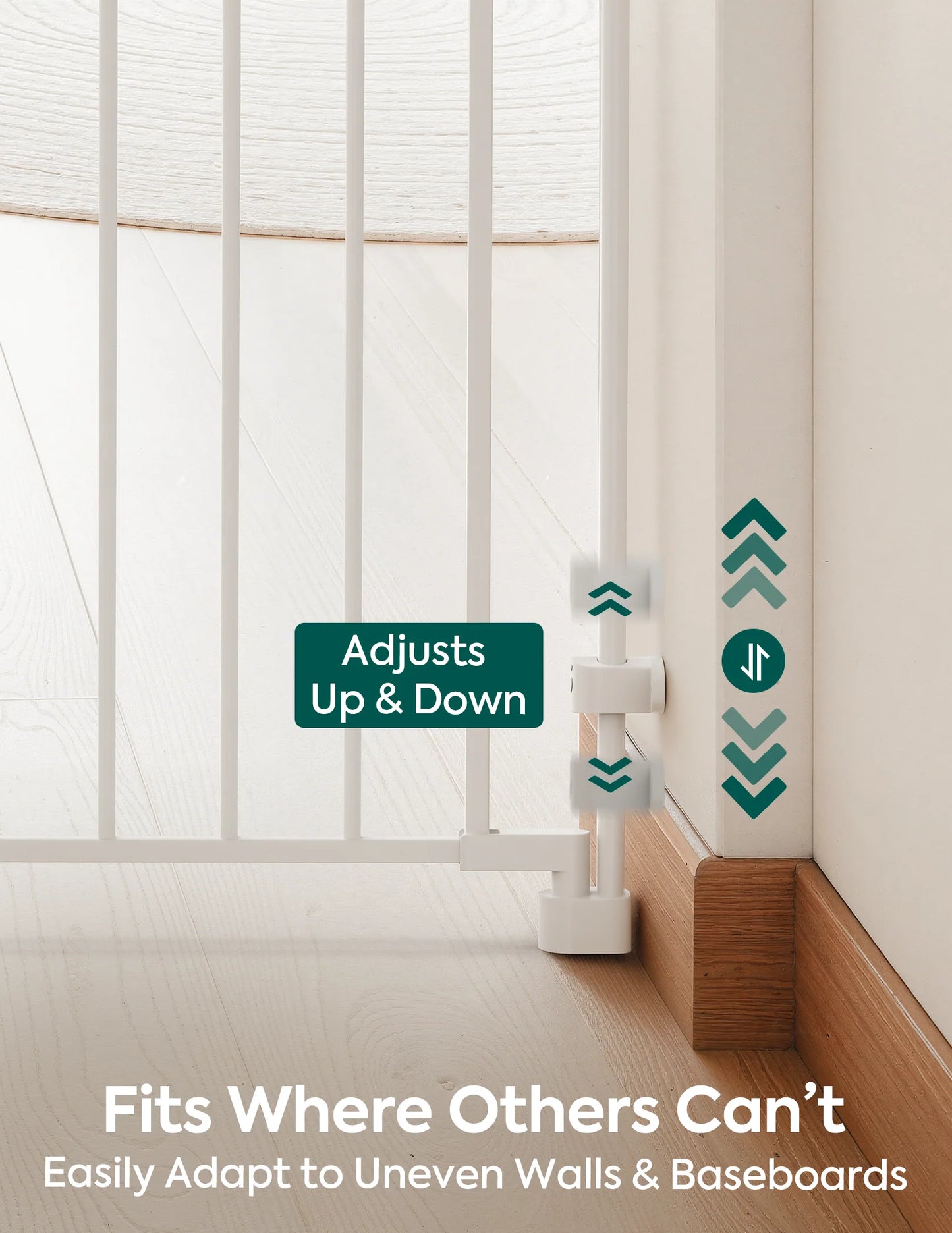 Boundless R30 ProFlex | Removable No-Trip Baby Gate for Stairs