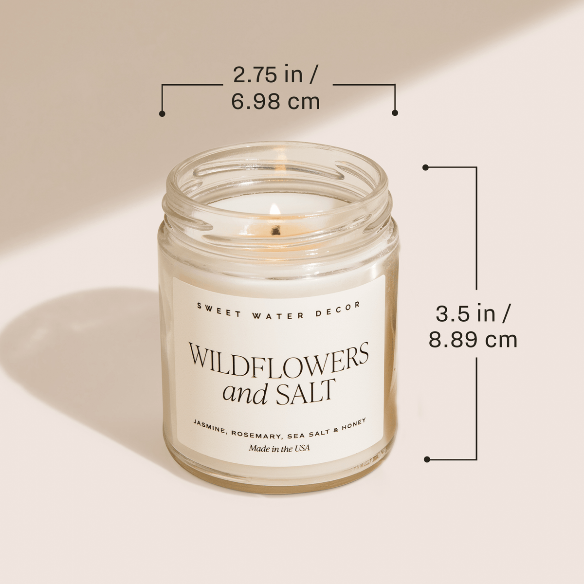 Boss Lady Soy Candle - Clear Jar - 9 oz (Spa Day)