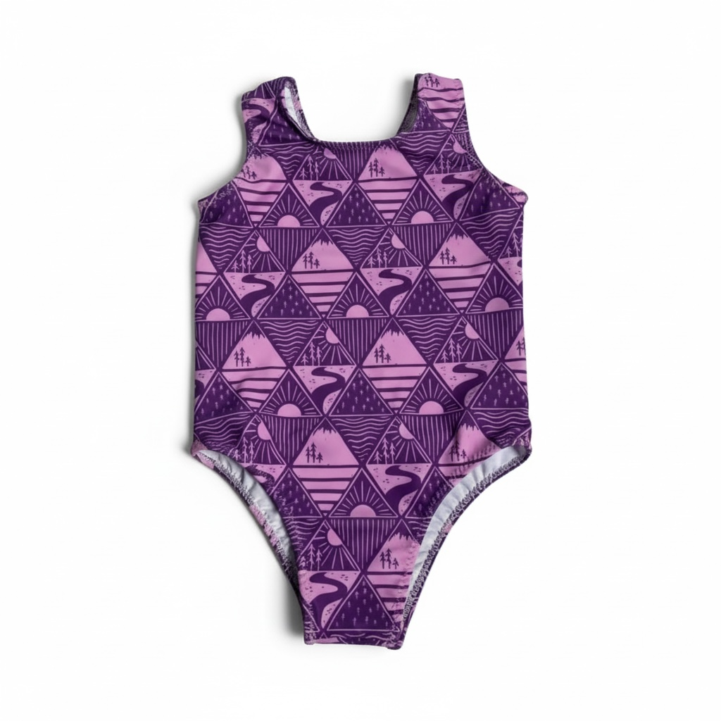 Purple mountain swim