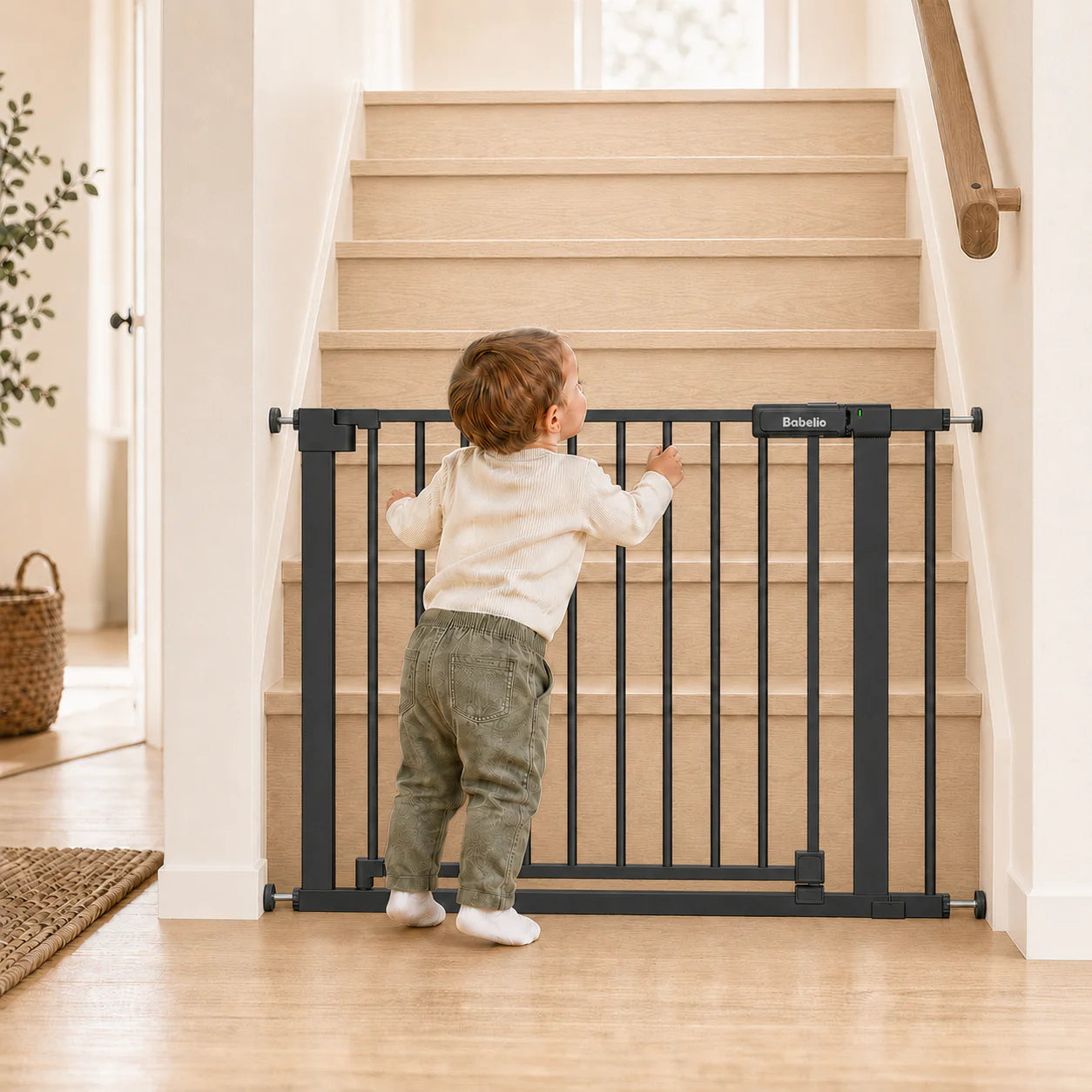 PressGuard Ⅱ | Upgrade Pressure-Mounted Safety Baby Gate for Doorways & Stairs