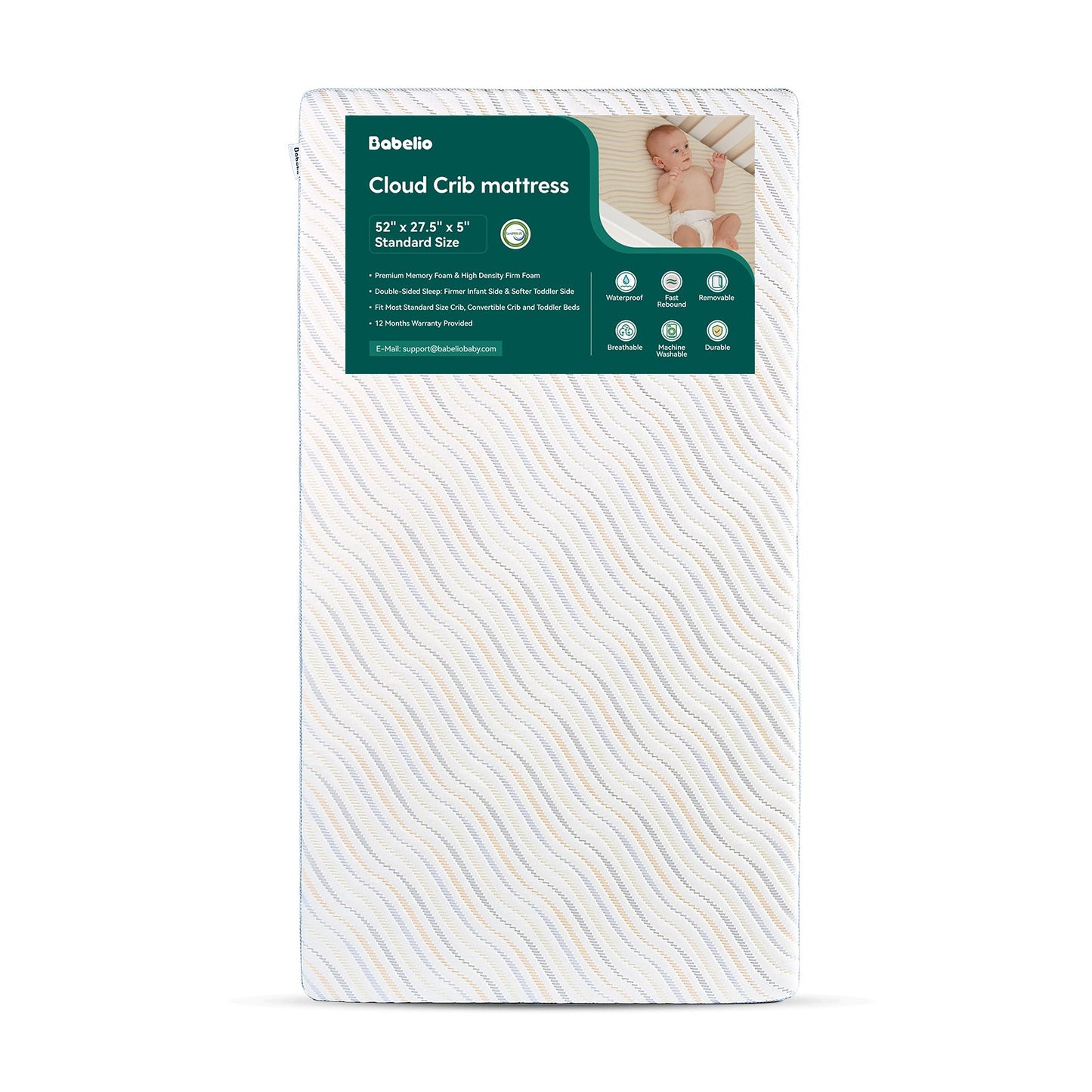 Cloud 4 | Organic Crib Mattress with Biobased Foam