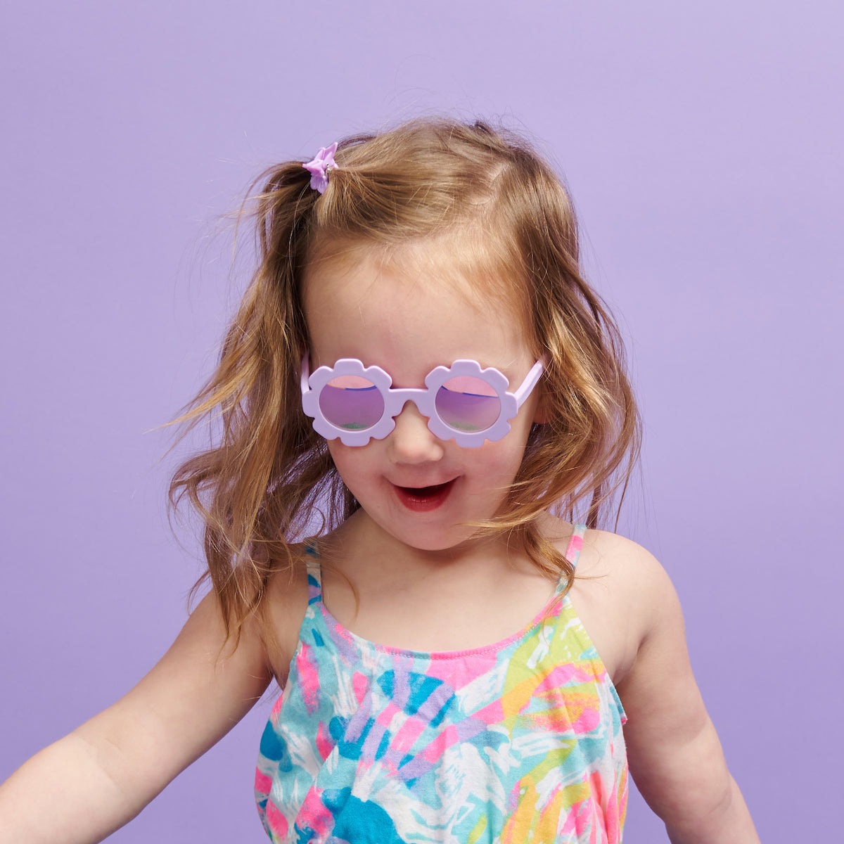 Irresistible Iris Flower I Polarized Lavender Mirrored Lenses