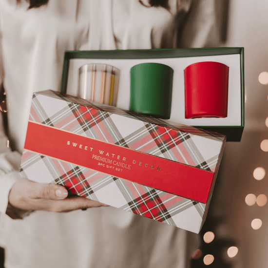 Christmas Candle Gift Box Set (Christmas, Warm and Cozy, Fraser Fir)