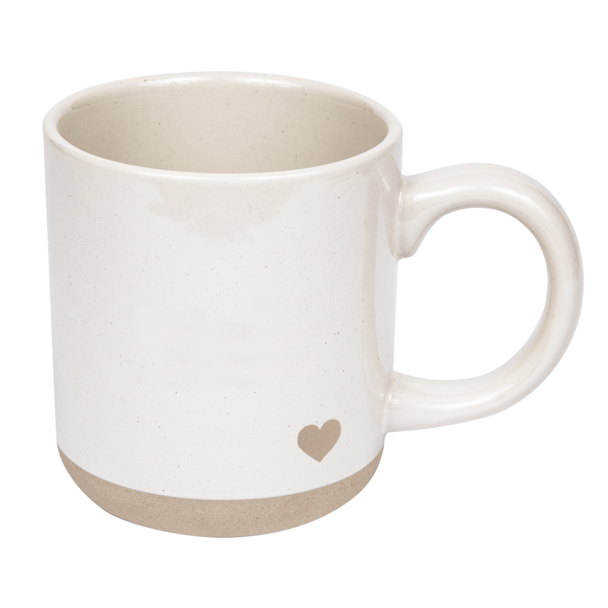 Heart 14 oz Stoneware Coffee Mug
