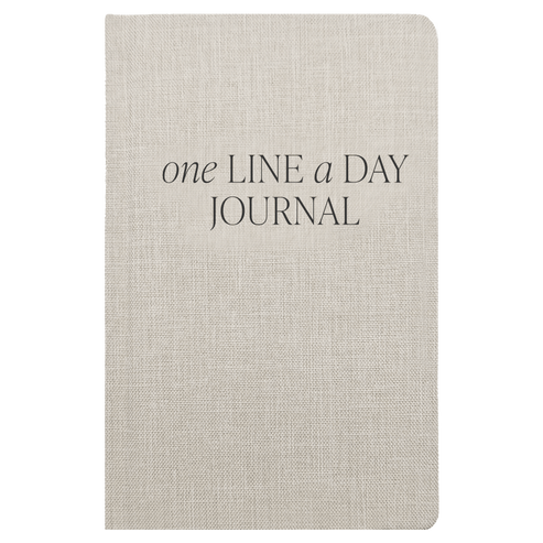 Tan One Line A Day Memory Journal
