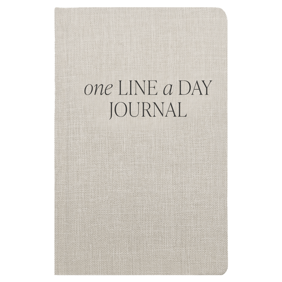 Tan One Line A Day Memory Journal