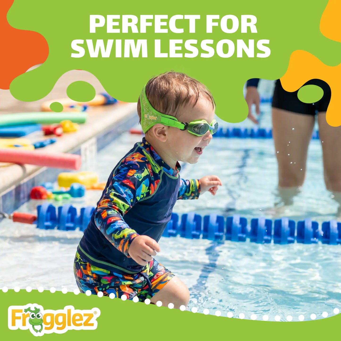 Green Navigatorz Swim Half Mask ages 4-10
