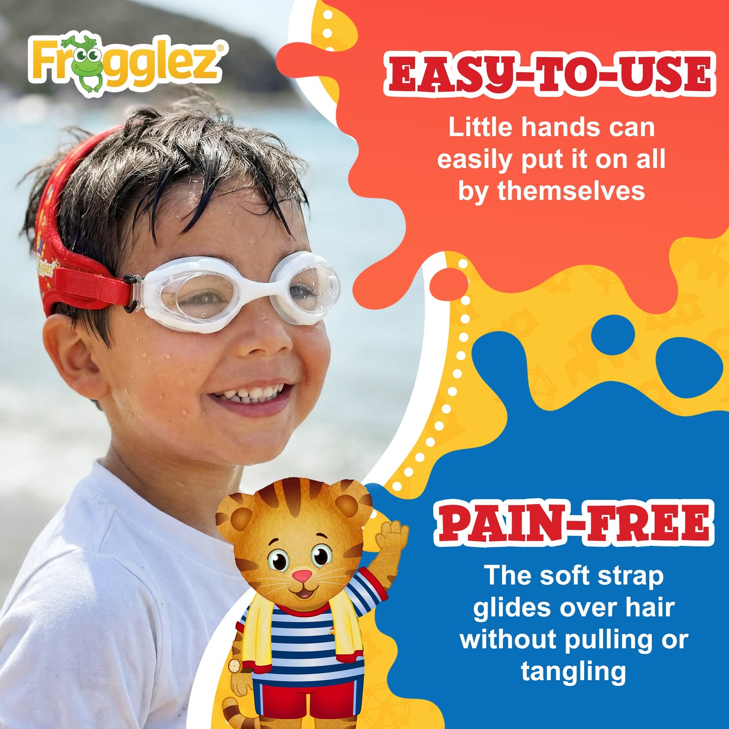 Daniel Tiger's Neighborhood Themed Kids Swim Goggles