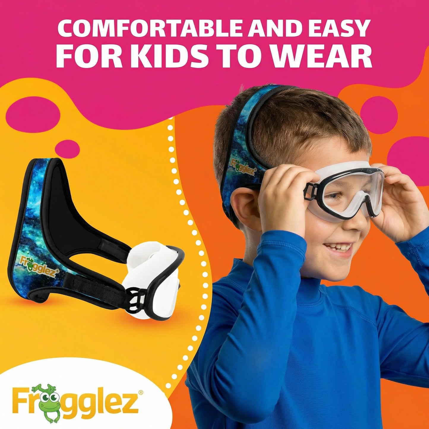 Blue Galaxiez Half Mask Ages 4-10