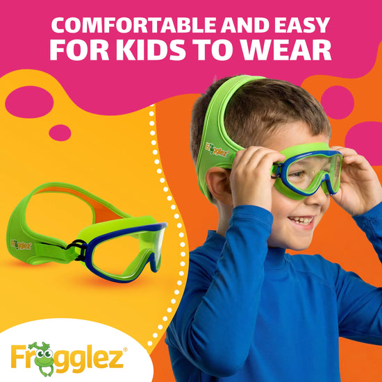 Green Navigatorz Swim Half Mask ages 4-10