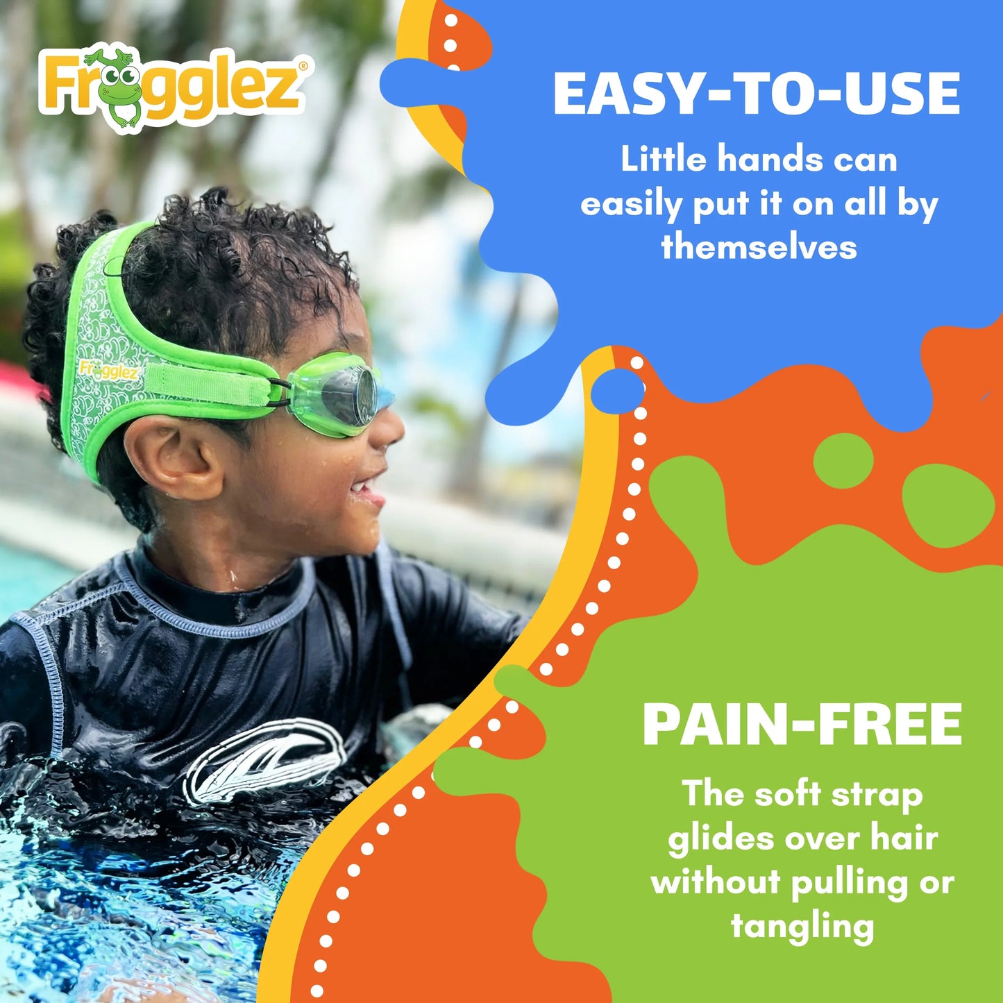 Pink Glitz Kids Swim Goggles