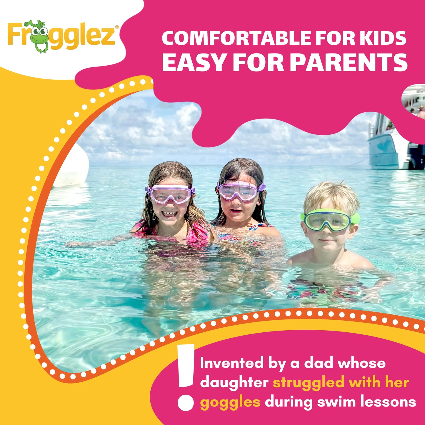 Green Navigatorz Swim Half Mask ages 4-10