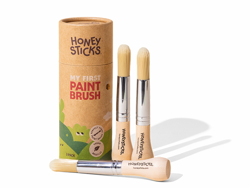 Honeysticks My First Paint Brush Set - 3 Pack