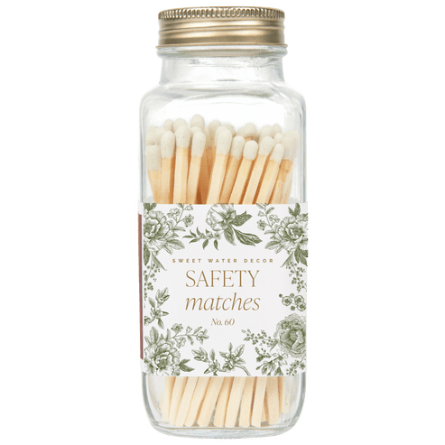 Green Delft White Tip Safety Matches - 60 Count, 3.75"
