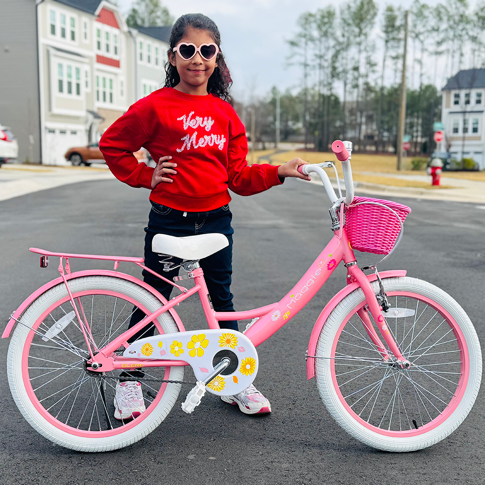 Glerc 20" Kids Bike with Rear Rack For 7 - 13 Years Old - Maggie