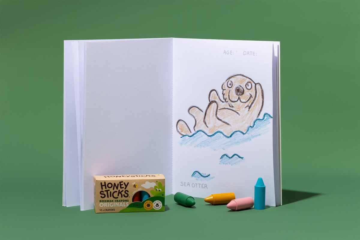 Honeysticks Toddler's First Colouring Book - Endangered Animals Adventure