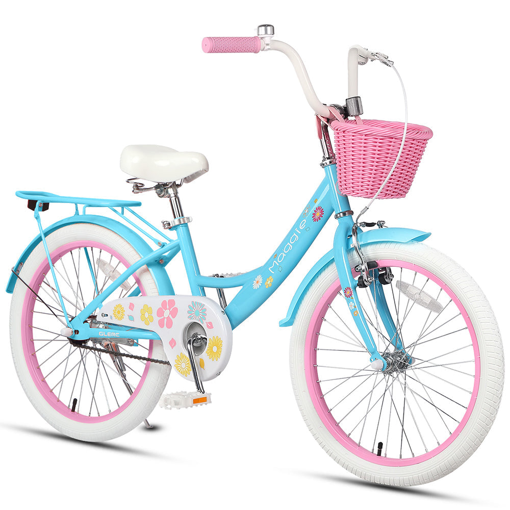 Glerc 20" Kids Bike with Rear Rack For 7 - 13 Years Old - Maggie