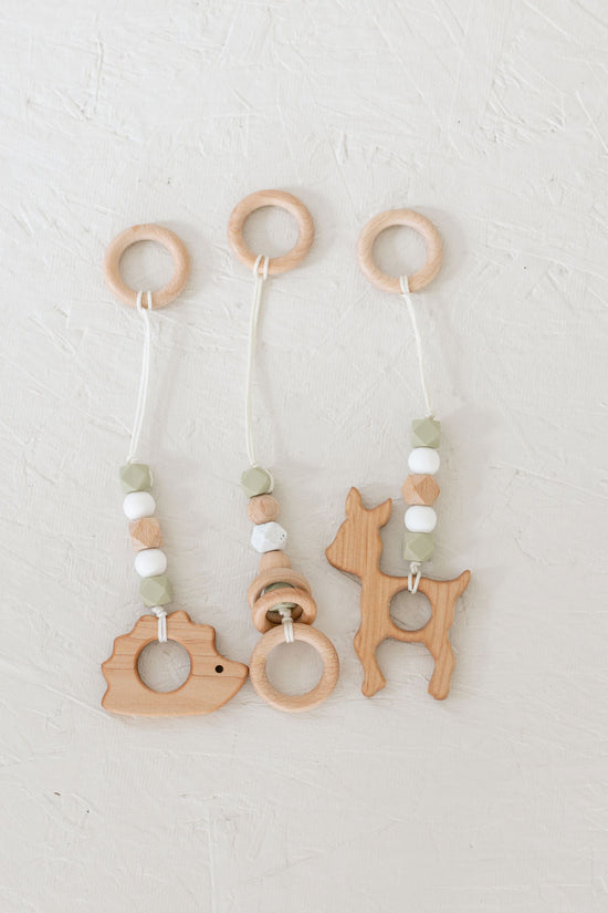 Sage green Gym toys/Wooden play gym, baby gym,