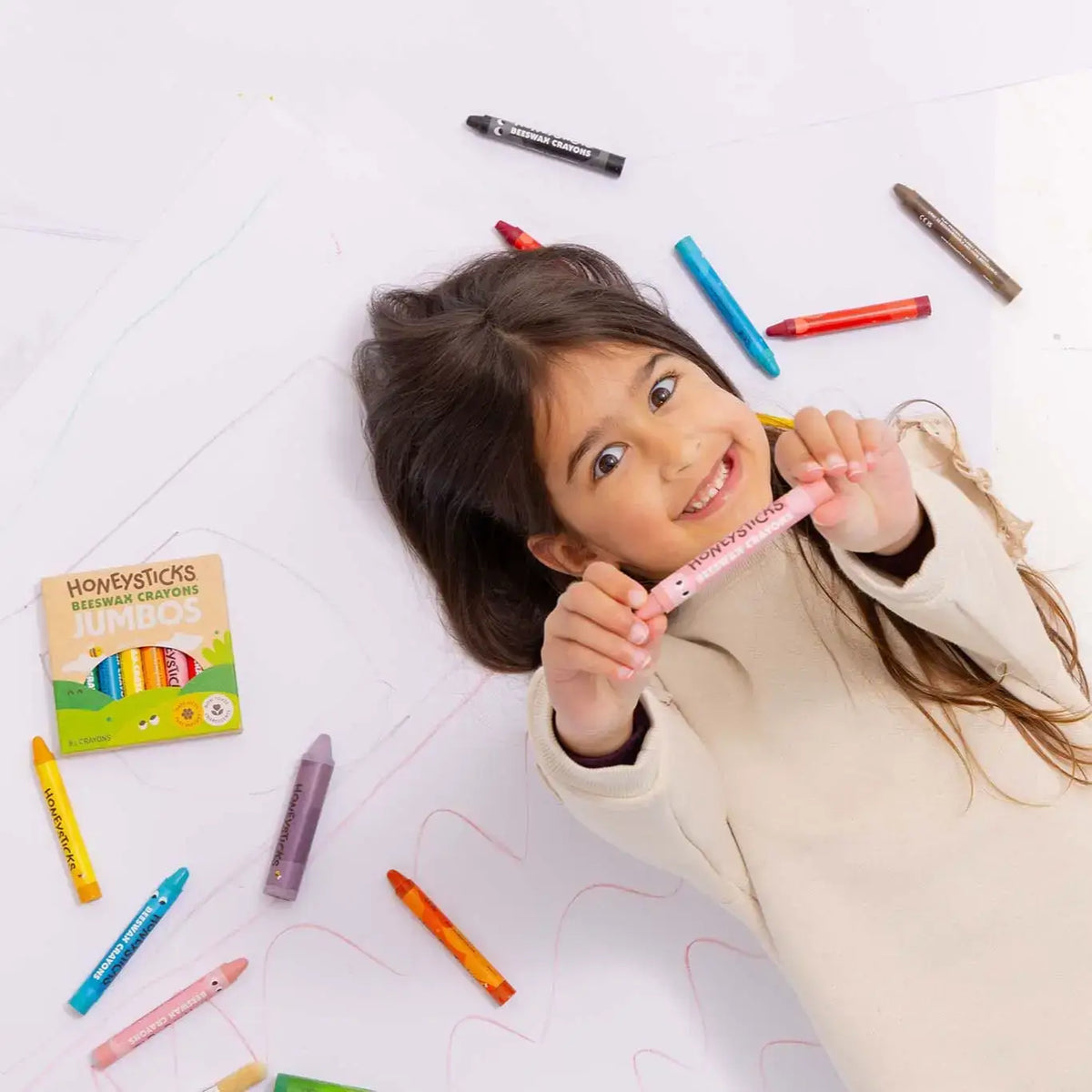 Honeysticks Beeswax Crayons Jumbos 12pk