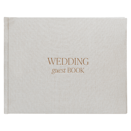 Tan Wedding Guestbook