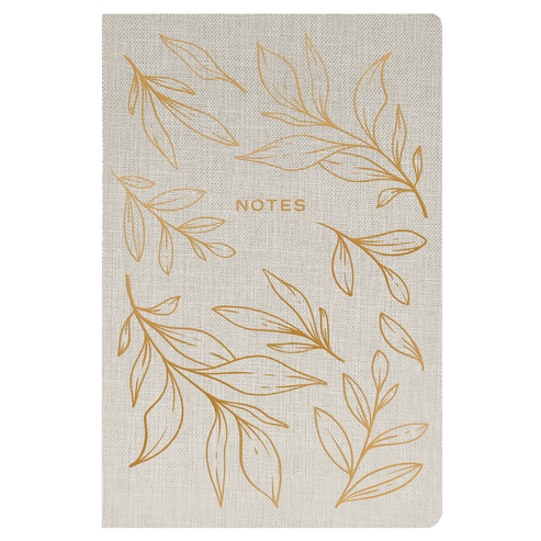 Gold Leaves Notes Journal