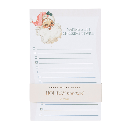 Vintage Santa Notepad