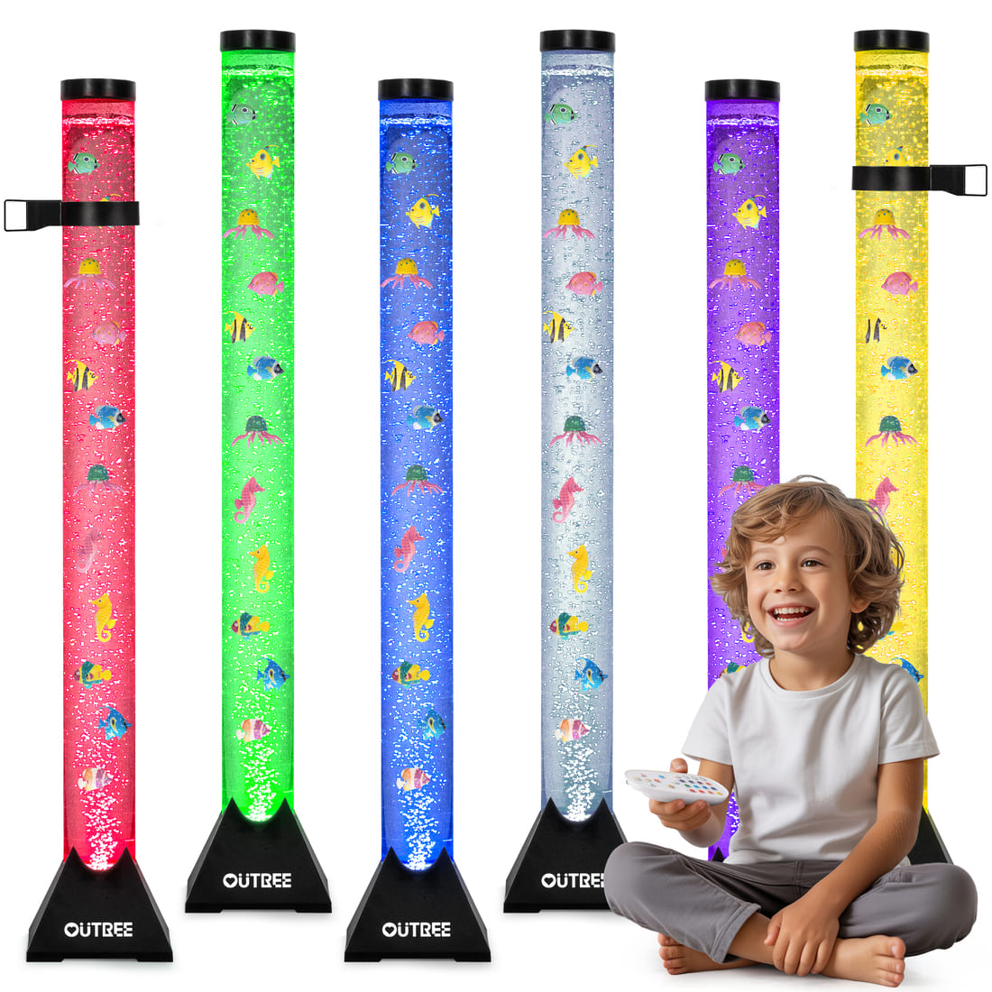 Outree Sensory Bubble Tube Lamp
