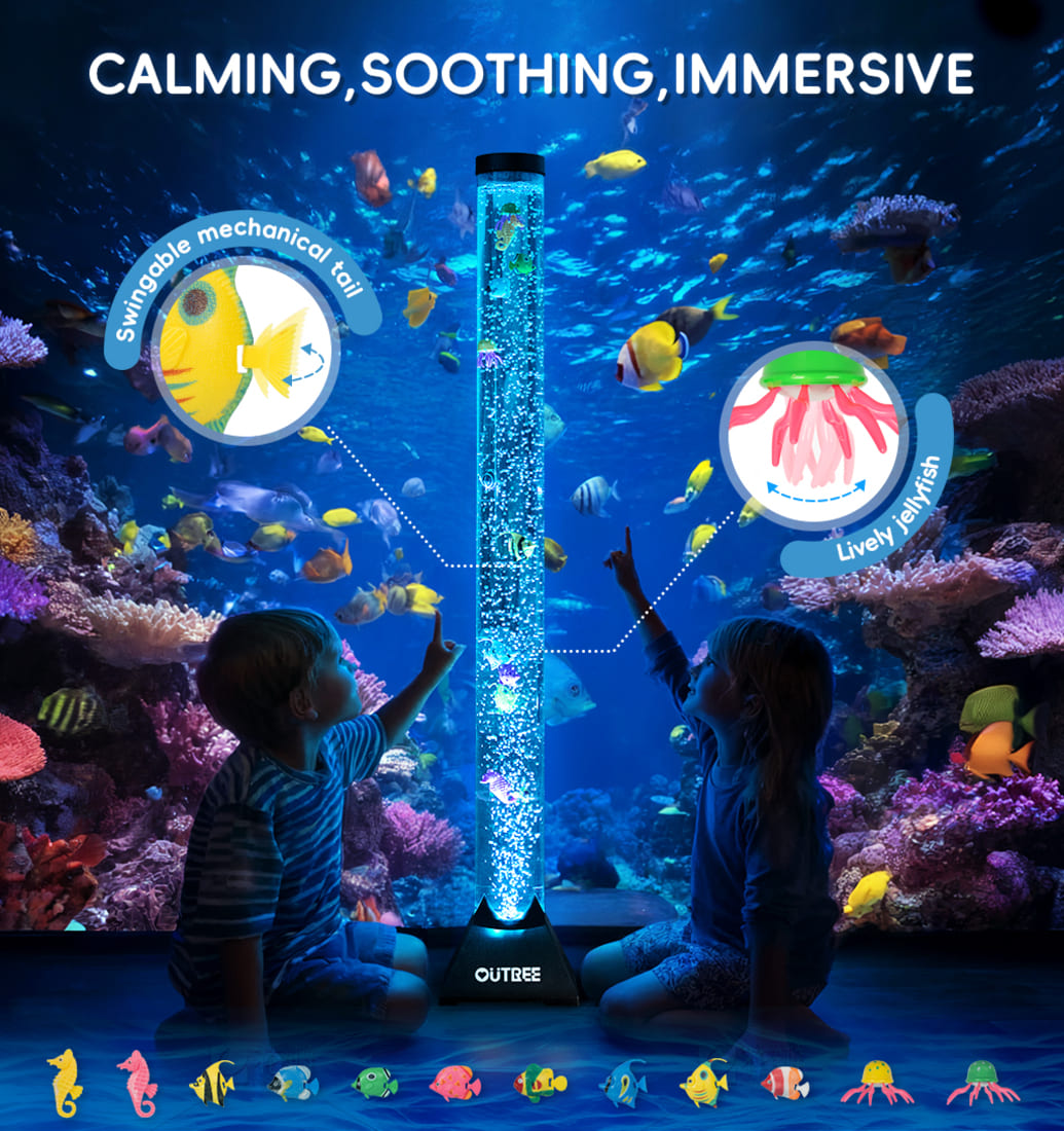 Outree Sensory Bubble Tube Lamp