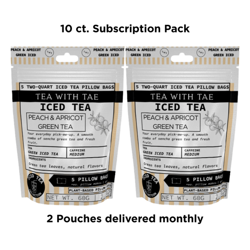 Peach & Apricot Green Iced Tea Pouch