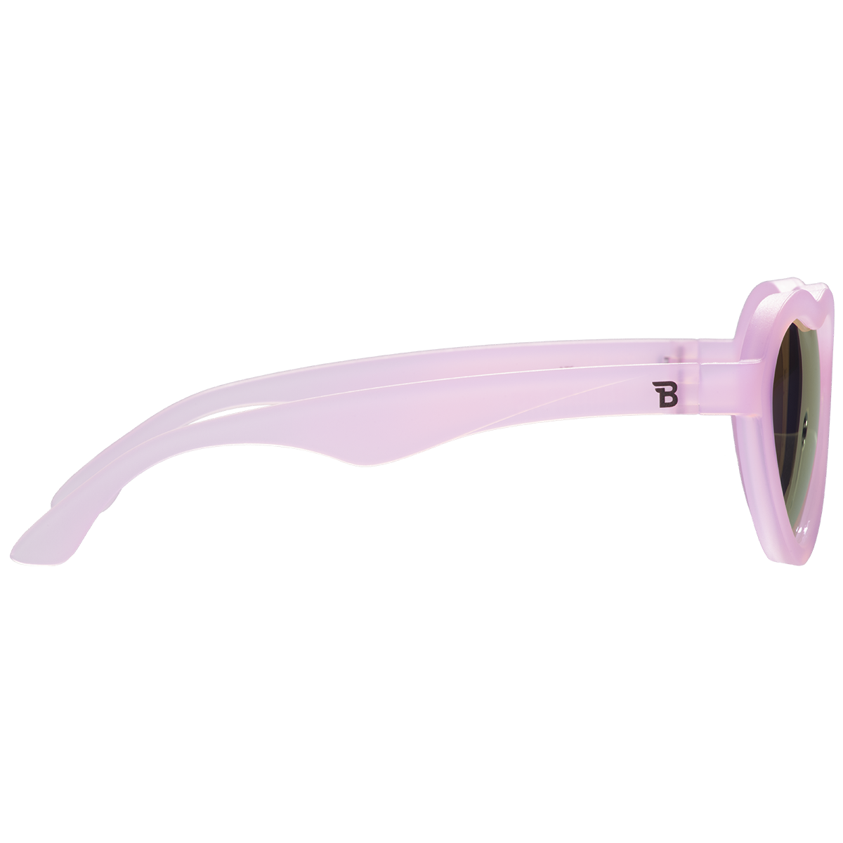 Frosted Pink Heart | Polarized Purple Mirrored Lenses