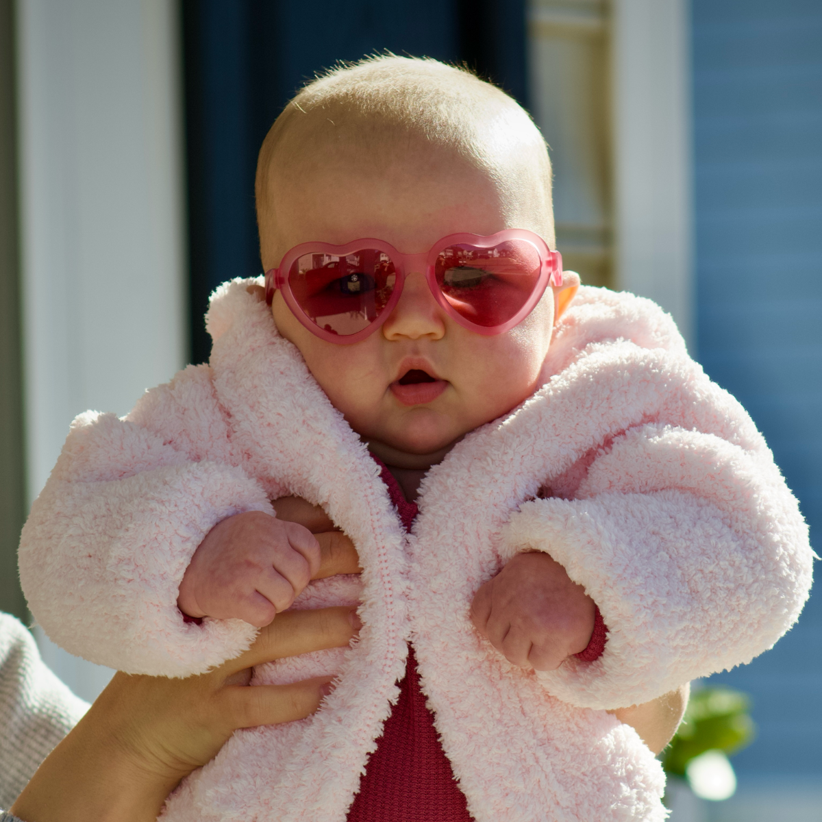 Fuchsia Haze Heart | Pink Transparent Lenses