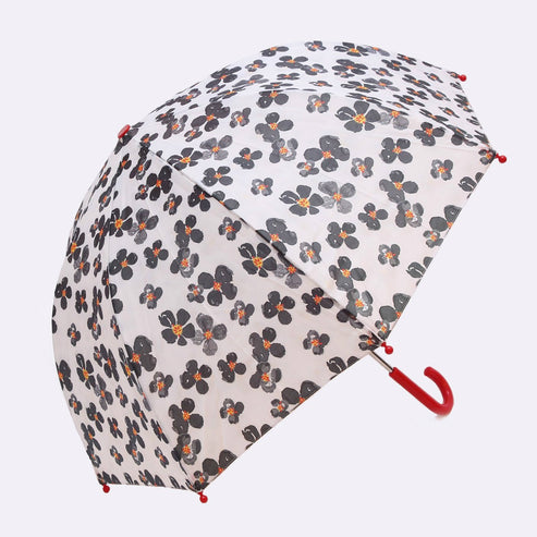 Black Flower Umbrella