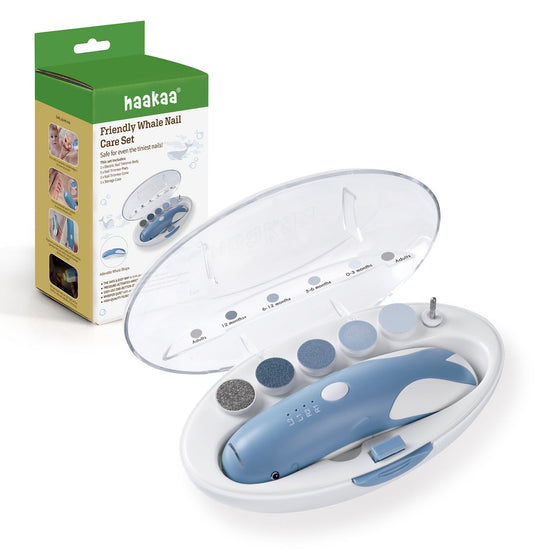 Haakaa Friendly Whale Nail Care Set - Harbour Blue