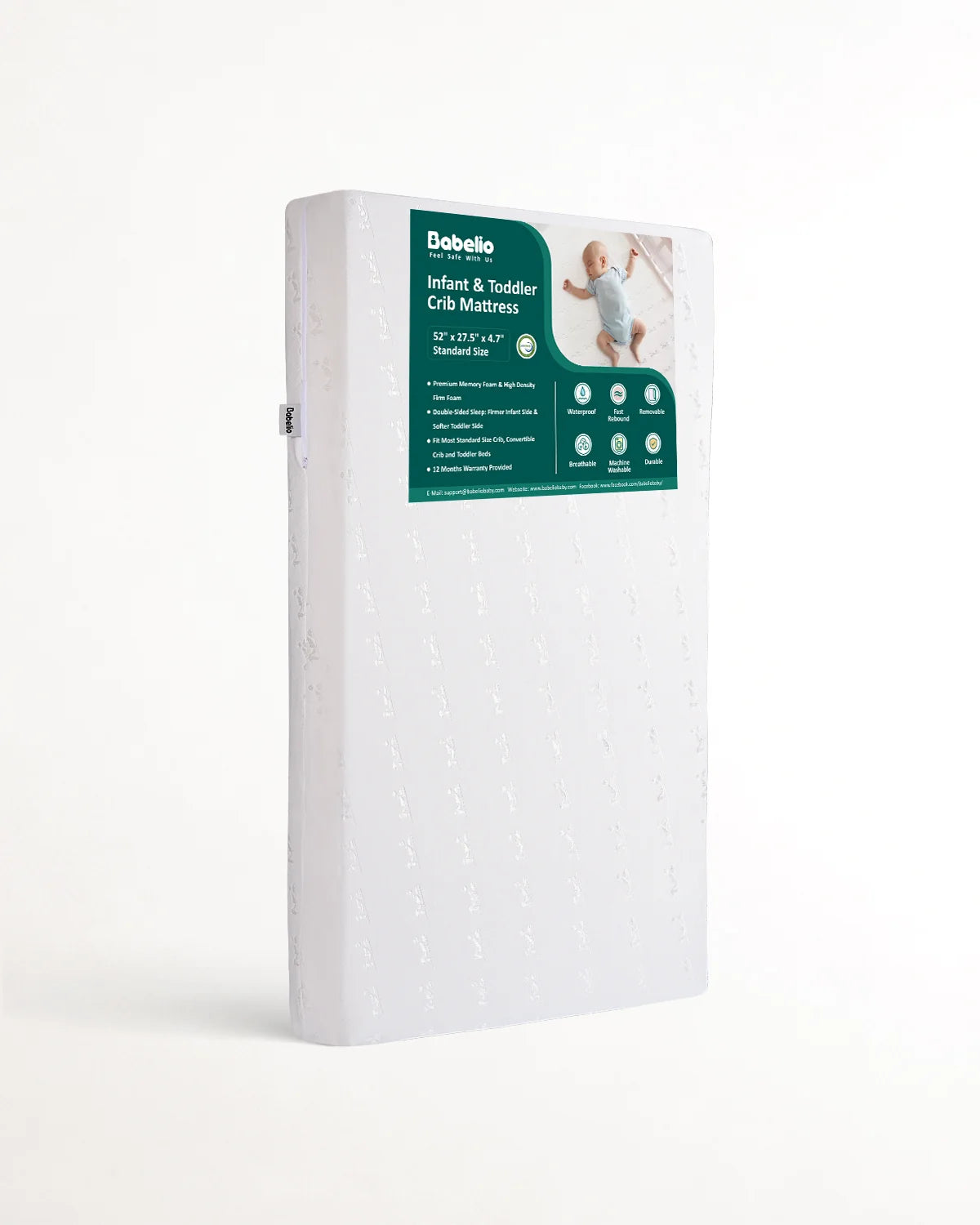 Cloud 1 | Dual-Sided Crib Mattress with Memory Foam