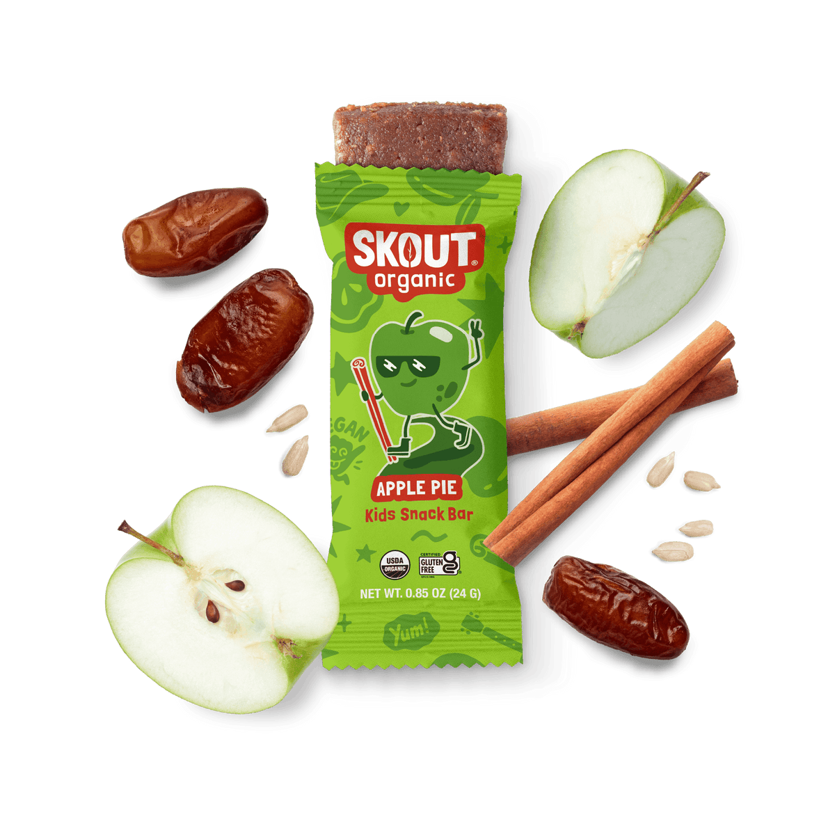 Skout Organic Apple Pie Kids Bar