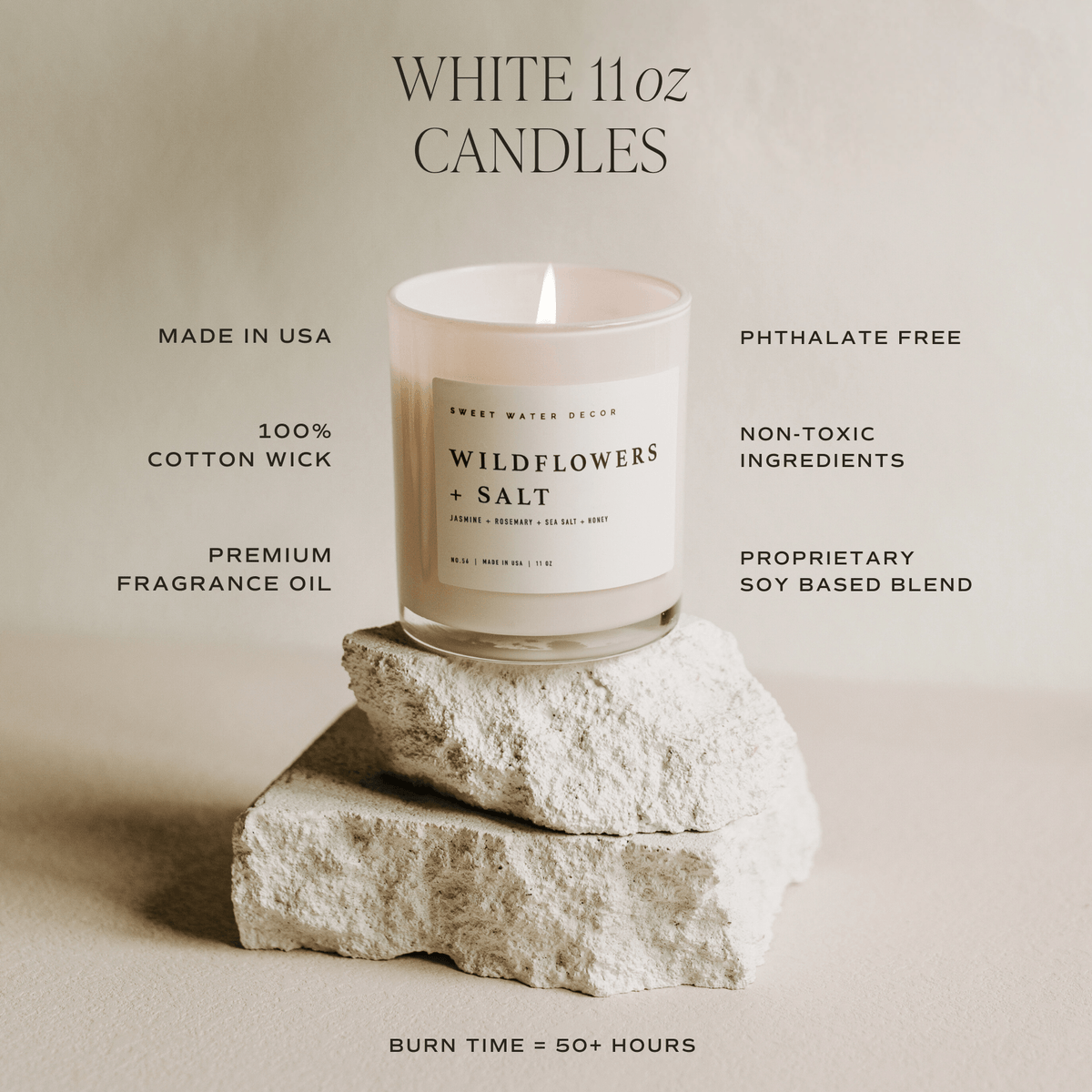 Relaxation Soy Candle - White Jar - 11 oz