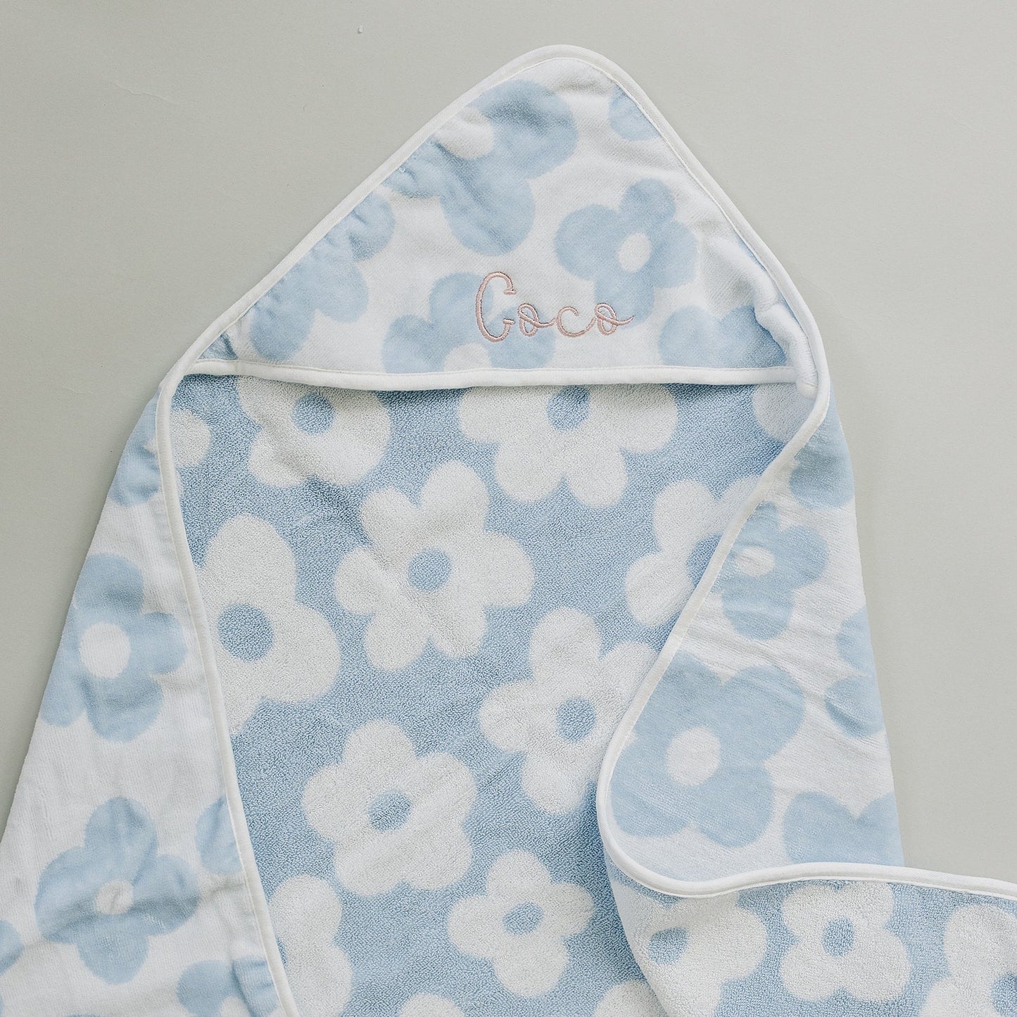 Coastal Floral Hooded Towel